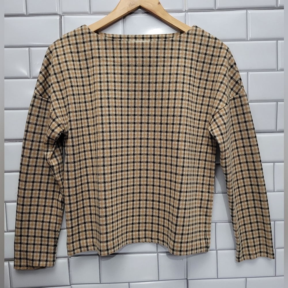 BEAUTY & YOUTH UNITED ARROWS Women’s Vintage 3/4  Sleeve Herringbone Knit TopCo